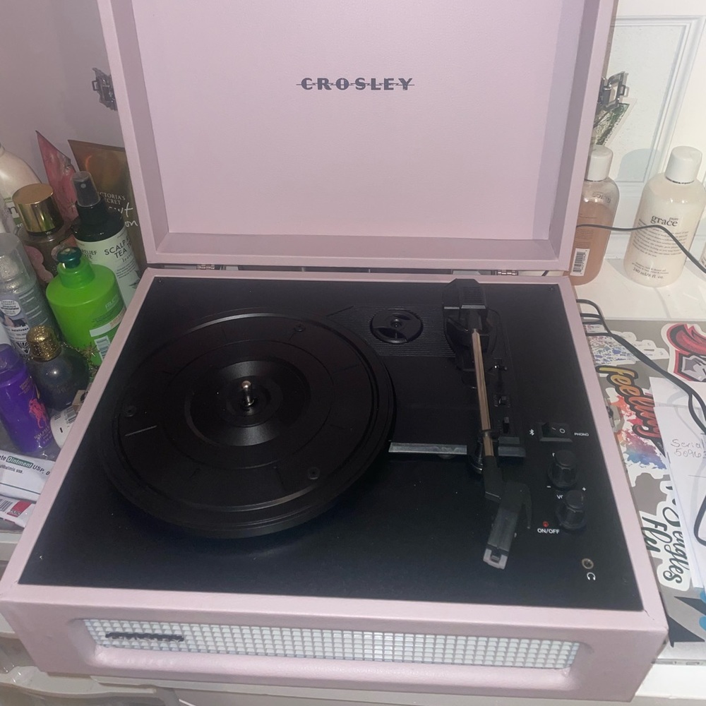 Crosley Voyager Turntable - Pink record player - Perfect condition